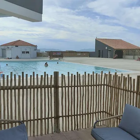 T2 6 Couchages Avec Terrasse Et Acces Piscine Au Barcares - Fr-1-195-17 Apartamento Le Barcarès